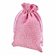 ベネクリート黄麻布のパッキングポーチ  巾着袋  ピンク  14x10cm ABAG-BC0001-09C-10