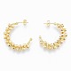 Brass Stud Earrings for Women EJEW-N011-95-2