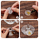 24pcs breloques en verre à vin en acrylique blanc transparent AJEW-AB00074-5