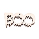 Palabra boo halloween recortes de madera en blanco adornos WOOD-L010-07-3