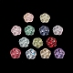 Pulvériser perles de verre transparentes peintes GLAA-D006-18-2