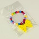 Bracelets acryliques à la mode pour enfants BJEW-JB00838-4