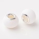 Grande buco rondelle perle di vetro europei gommata X-GPDL-Q011-17-2