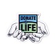 Donate Life Thema wasserfeste selbstklebende Papieraufkleber DIY-F108-08-2