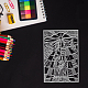 塩ビプラスチックスタンプ  DIYスクラップブッキング用  装飾的なフォトアルバム  カード作り  スタンプシート  人間の模様  16x11x0.3cm DIY-WH0167-56-594-5