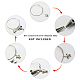 Adjustable Vacuum Plating 304 Stainless Steel Expandable Bangle Making BJEW-UN0001-03M-5