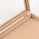 Boîtes à affichage en tissu et en bois ODIS-R003-09-5