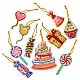 Kit di decorazioni per ciondoli con pittura diamante fai da te a tema natalizio XMAS-PW0001-110B-1