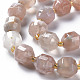 Chapelets de perles en agate naturelle de fleurs de cerisier G-T131-123-3