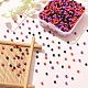 55.5G 3 Style Baking Paint Glass Round Seed Beads SEED-YW0002-28-5