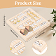 FINGERINSPIRE Ring Earrings Trays White Leather 15 Slots Bamboo Ring Holder 5.91x5.91x0.67inch Ring Display Board Ring Display Stand Jewelry Storage Organizer Stand for Rings Earrings Selling RDIS-WH0002-14A-2