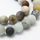 Brins de perles d'amazonite de fleurs naturelles X-G-F518-24-6mm-3