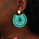 Orecchini pendenti da donna con semi di vetro e perline in stile bohémien LS3119-3-3