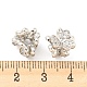 Pavé de perles de zircone cubique transparentes en laiton KK-P243-07P-3