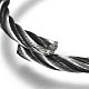 Bracelet extensible réglable en 304 acier inoxydable fabrication de bracelet BJEW-M286-02A-3