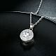 925 стерлингового серебра кубического циркония кулон ожерелье NJEW-BB18867-5