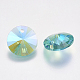 Faceted Glass Rhinestone Charms X-RGLA-F049-8mm-202PS-2
