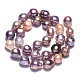 Fili di perle di keshi di perle barocche naturali PEAR-S020-L17-4
