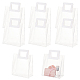 Bolsas de almacenamiento de PVC transparentes rectangulares para el día de San Valentín con asa ABAG-WH0046-05B-1