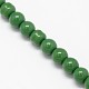 Opaque Solid Color Crystal Glass Round Beads Strands GLAA-F037-6mm-F-2