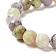 Bracelets extensibles en perles d'opale africaine naturelle BJEW-K233-01B-01-3