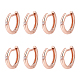 NBEADS 4 Pairs Cubic Zirconia Hoop Earrings EJEW-NB0001-11RG-1