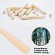 Gorgecraft 30 шт. круглые деревянные бусины schima WOOD-GF0001-72-4