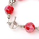 Bracelets en perles de verre pour femmes à la mode BJEW-JB01590-05-3