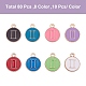90pcs 9 pendentifs en alliage de couleurs ENAM-SZ0001-65-3