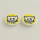 Handmade Kitten Polymer Clay Cabochons for Ear Studs Making CLAY-R057-03G-1