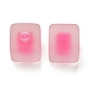 Frosted Acrylic European Beads OACR-G012-14F-2