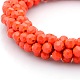 Opaque Solid Color Crystal Glass Round Beads Bracelets BJEW-F083C-06-2