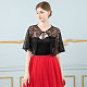 Detachable Polyester Bridal Lace Shawls AJEW-WH0248-13A-6