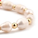 Verstellbarer Nylonfaden geflochtene Perlen Armbänder BJEW-JB05382-01-2