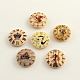 2 patrón reloj hoyos de impresos botones de madera BUTT-R031-022-1