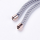 Nylon Twisted Cord Bracelet Making MAK-F018-02RG-RS-3