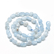 Chapelets de perles en aigue-marine naturelle X-G-R445-8x10-36-2