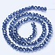 Electroplate Glass Beads Strands EGLA-A034-T4mm-B03-2