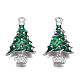 Сплав Рождественская елка эмаль подвески для день Рождества X-ENAM-R041-14-2
