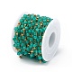 Runde Perlenkette aus gefärbter natürlicher Jade CHS-C006-01F-4