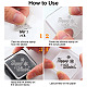 Tampons transparents en plastique pvc personnalisés DIY-WH0448-0072-7