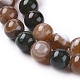 Natural Striped Agate/Banded Agate Beads Strands G-G582-8mm-41-3