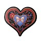 Adesivi a forma di cuore in pvc in stile gotico DIY-M051-02-2