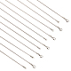 Nbeads 15 pieza 3 tamaños collar de cadena de serpiente de acero inoxidable NJEW-NB0001-12-1