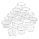 透明なプラスチック製の繁殖箱  昆虫フィーダーボックス食品容器  ふた付き  透明  7.5x4.2cm TOOL-NB0001-39-8