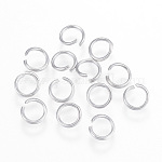 304 Stainless Steel Open Jump Rings, Metal Connectors for DIY Craft Jewelry and Keychain, Stainless Steel Color, 20 Gauge, 6x0.8mm, Inner Diameter: 4.5mm