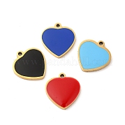 304 Stainless Steel Enamel Charms STAS-A078-06G
