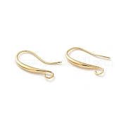 Brass Earring Hooks KK-H455-61G