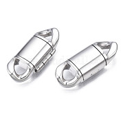 304 Stainless Steel Fold Over Clasps STAS-S080-01B-P