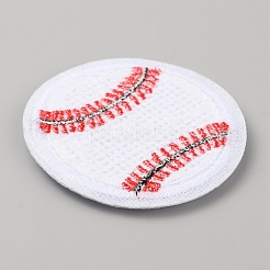 Thème de balle de sport tissu de serviette informatisé broderie fer sur des patchs en tissu&nbsp;PATC-WH0007-23B